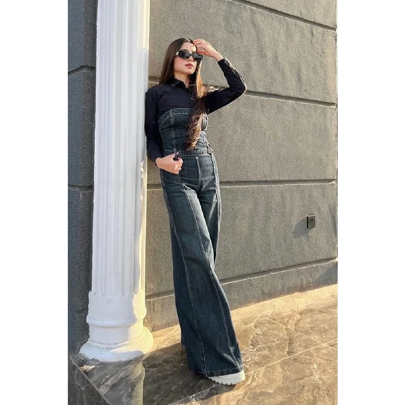 Mega Sale Vintage Blue Denim Jumpsuit