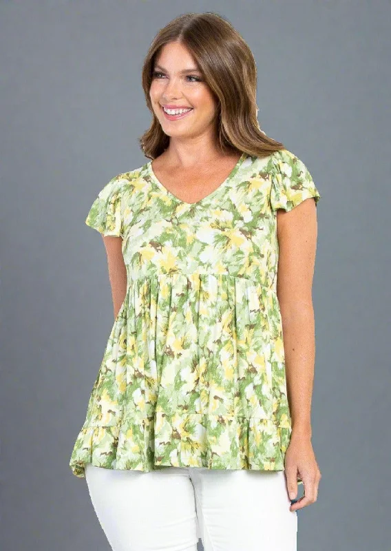 Can't Miss Floral Ruffled Babydoll Top