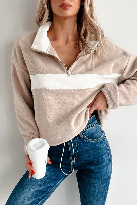 Limited Edition Magic In The Mundane Fleece Pullover (Taupe)