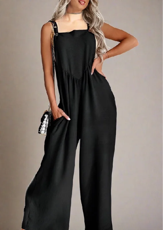 Price Slash Square Neck Wide Strap Jumpsuit