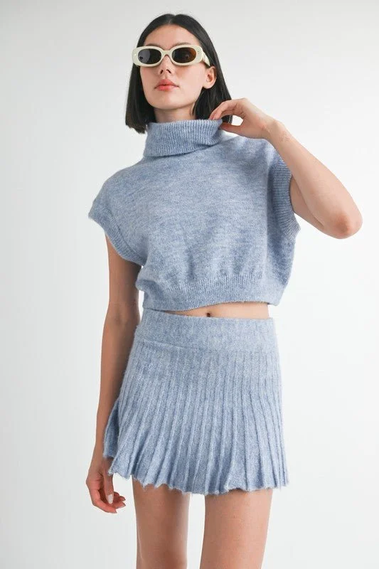 Unmissable Offer Blair Sweater Set - Turtleneck Top
