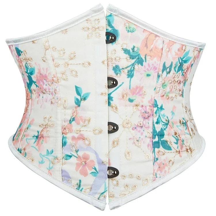 Special Buy Women's Gothic Floral Printed Underbust Corset