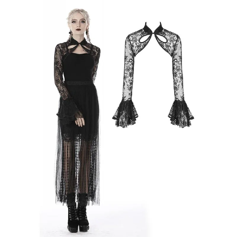 Today Only Wome's Gothic Sexy Full Floral Lace Capes
