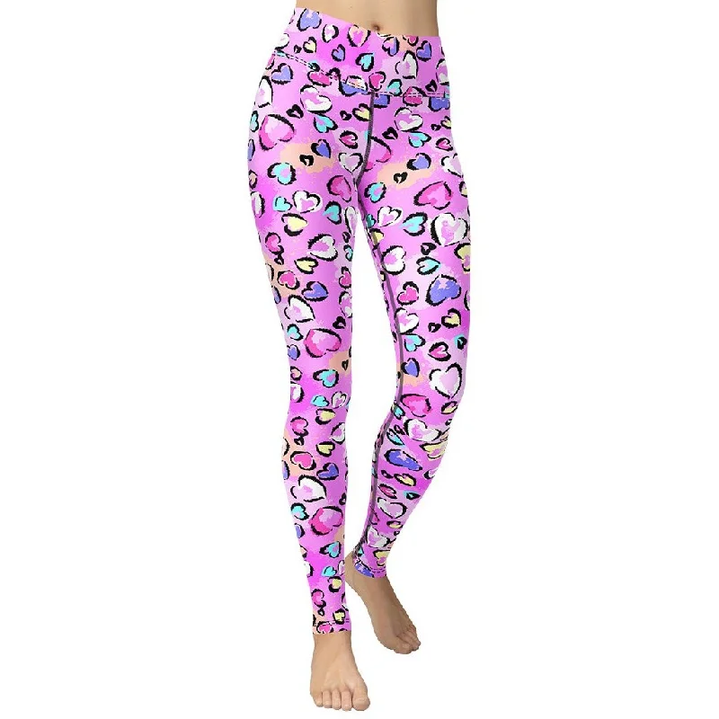 Artsy Heart Yoga Leggings