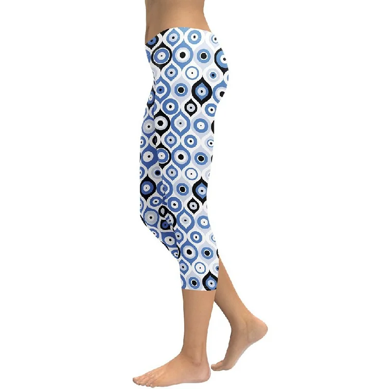 Lowest Price Blue Eye Pattern Capris