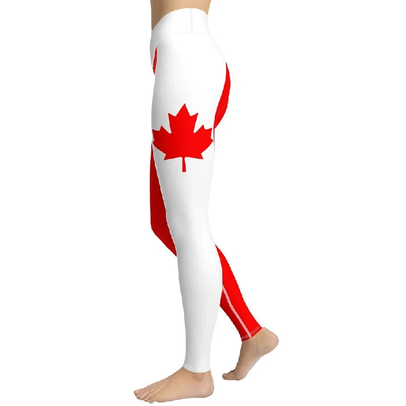 Canada Flag Yoga Leggings