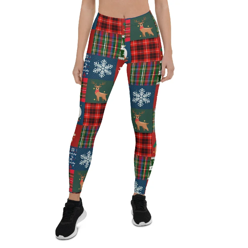 Christmas Patchwork Leggings