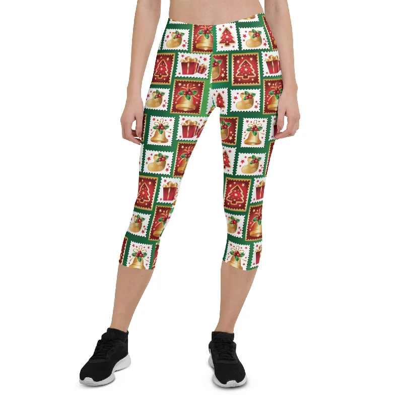 Christmas Stamps Capris