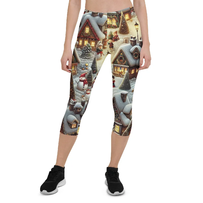 Festive Village Capris