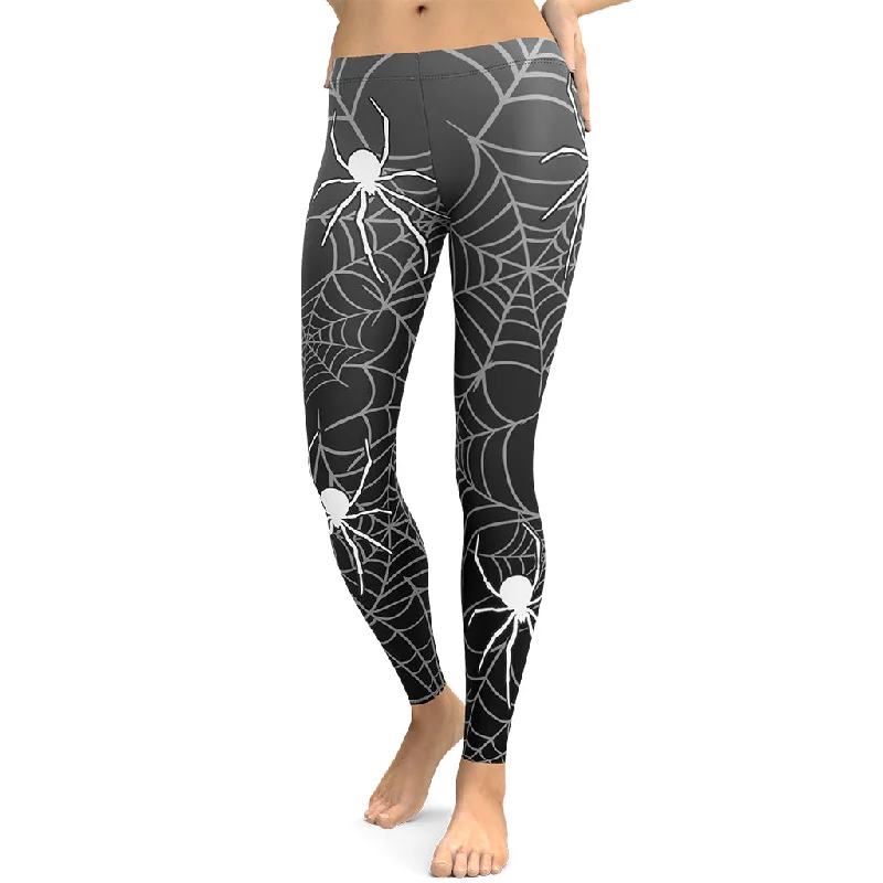 Halloween Spiderwebs Leggings