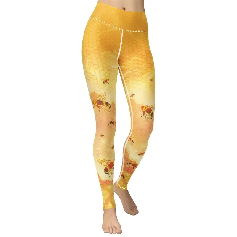 Honey Bee Yoga Leggings