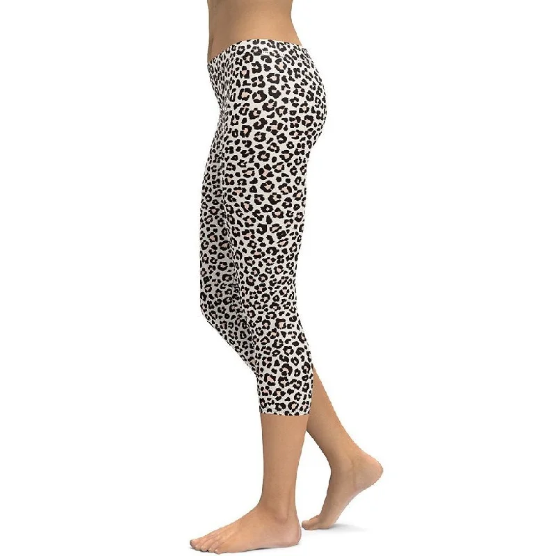 Leopard Capris