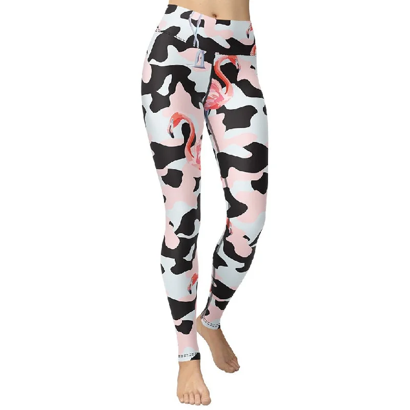 Pink Flamingo Camo Yoga Leggings