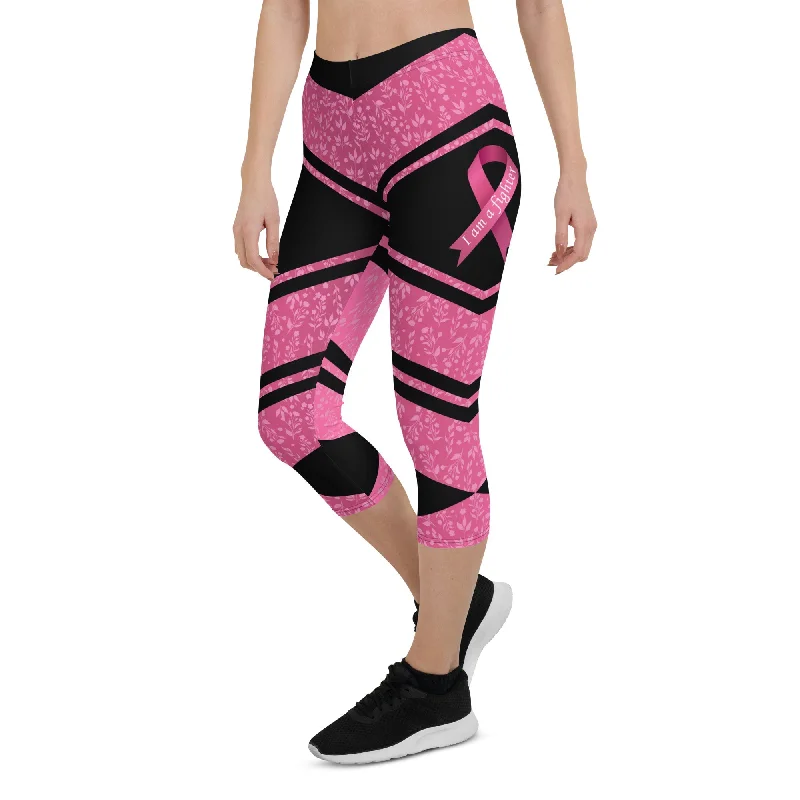 Pink Ribbon Warrior Capris