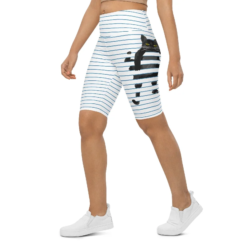 Super Bargain Sketchbook Cat Biker Shorts