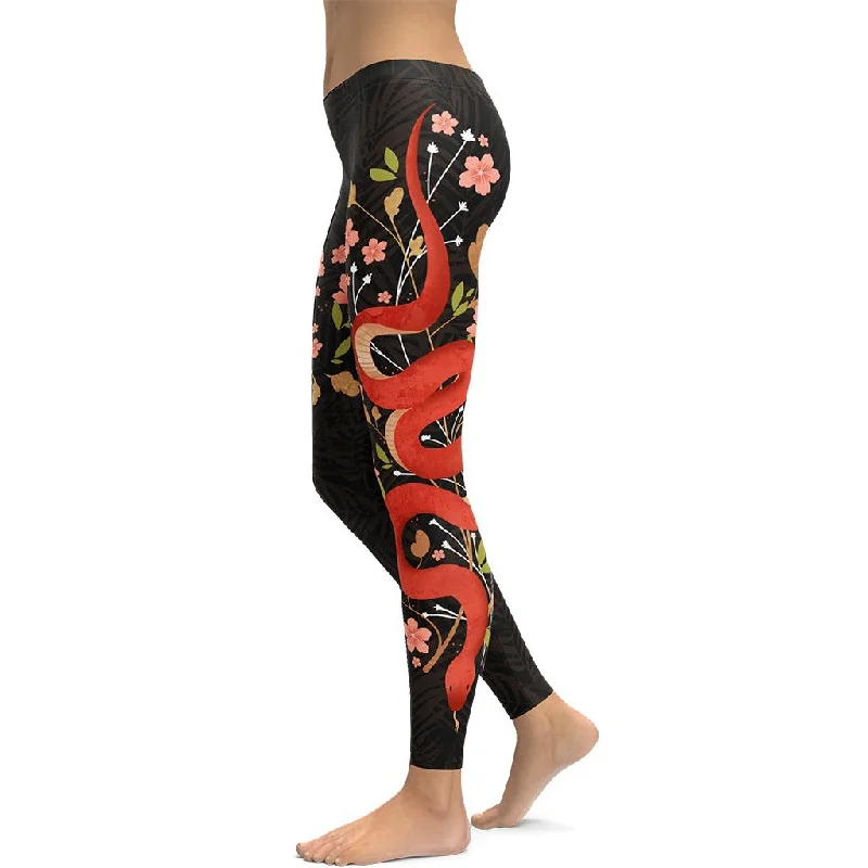 Snakes & Flowers Leggings