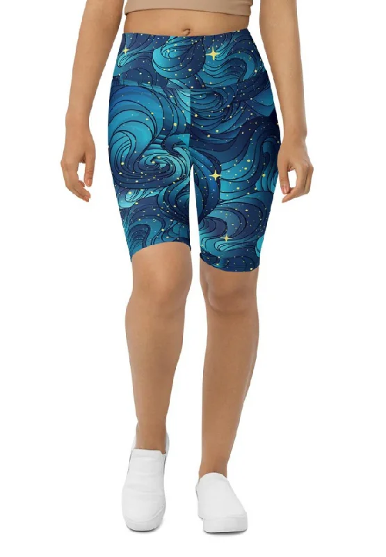 Clearance Sale Starry Night Biker Shorts