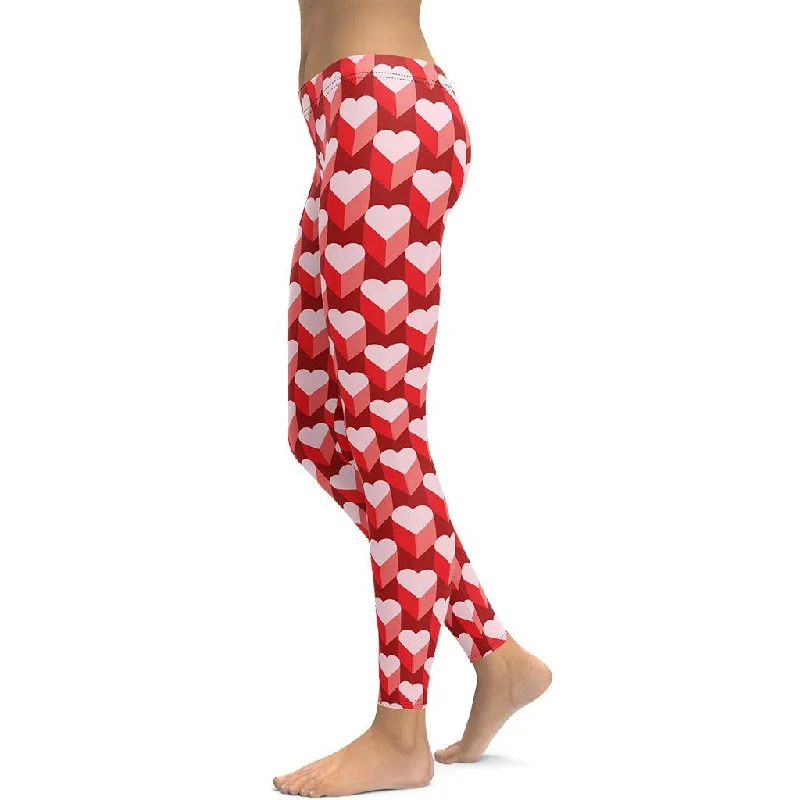 Valentine's Day Heart Leggings