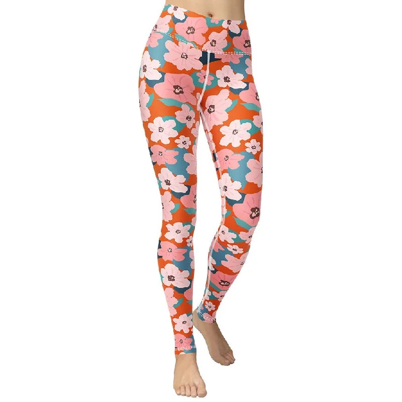 Vintage Floral Yoga Leggings