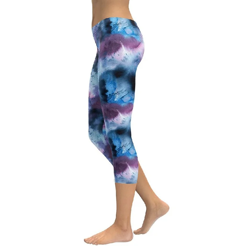 Markdowns Watercolor Tie Dye Capris