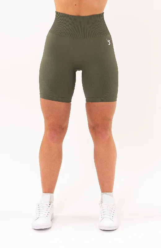Extra Discounts Unlimited Seamless Shorts - Olive Fade