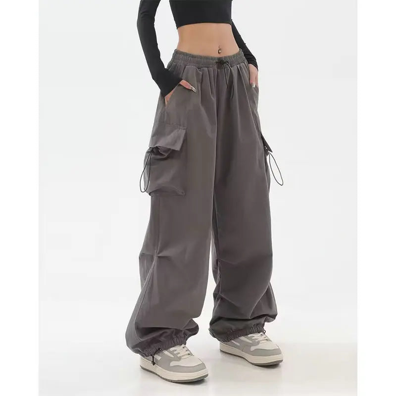 Final Markdown Oversized Vintage Casual Elastic Waist Cargo Pants