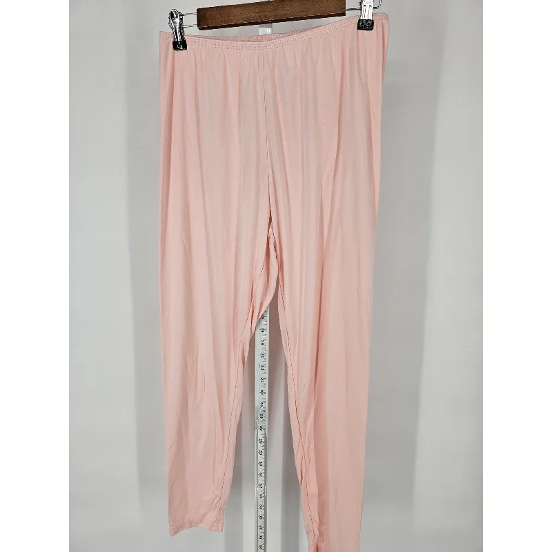 Exclusive Deal Cuddl Duds Cool Max Womens Sz 1X Pull On Lounge Pants Light Pink