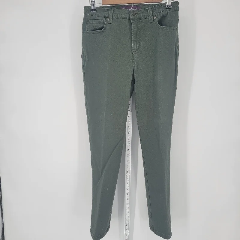 Holiday Sale Gloria Vanderbilt Womens Sz 8P High Waist Slim Leg Jeans Olive Green