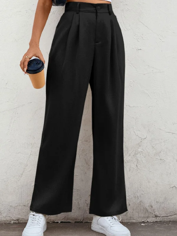 Great Deals High Waist Straight Leg Pants