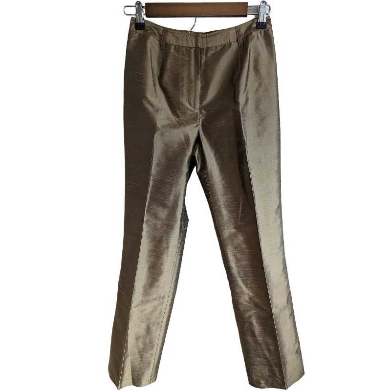 Exclusive Offers INC International Concepts Womens Sz 2 Straight Leg 100% Silk Pants Green Brown Exclusive Offers INC International Concepts Womens Sz 2 Straight Leg 100% Silk Pants Green Brown