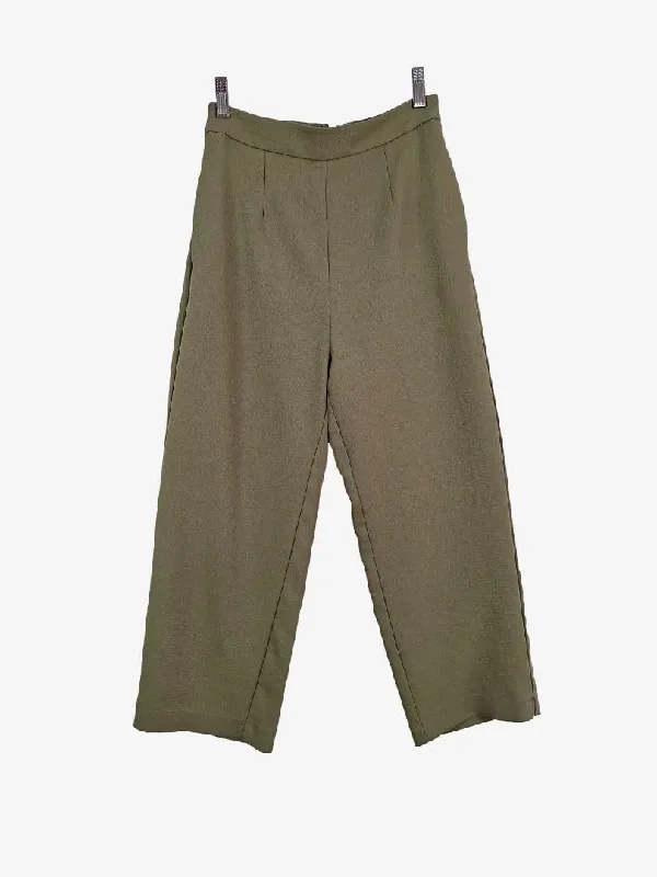 Buy Now Kookai Olive Rustic Texture Pants Size 8