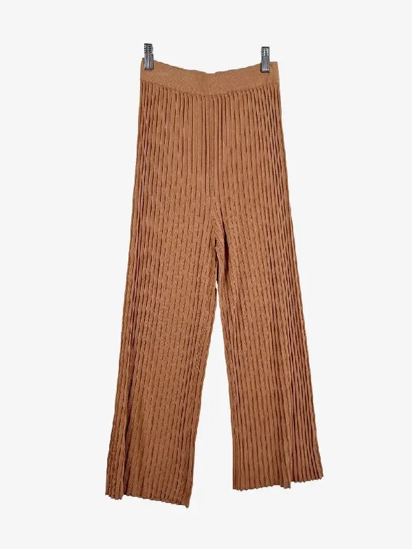 Can't Miss Kookai Ribbed Tan Lounge Pants Size