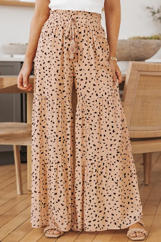 Special Offer Printed Wide Tiered Pants