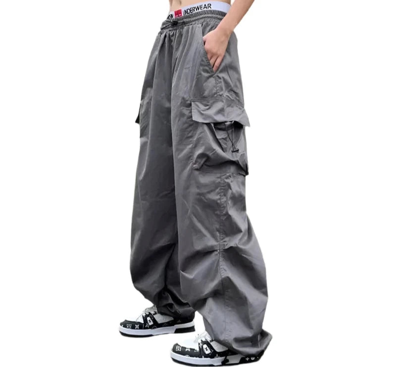 Beysaurt Streetwear Baggy Cargo Pants Women Casual Big Pocket