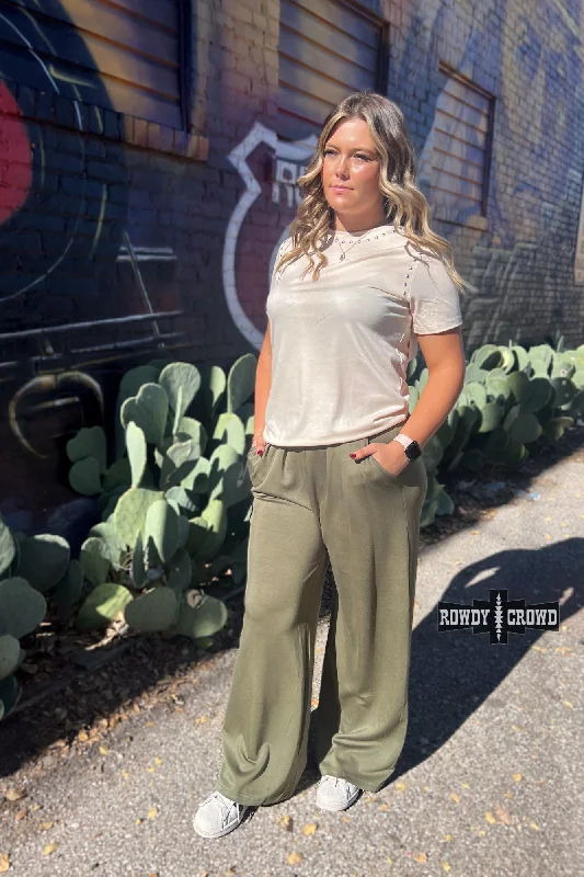 Hot Deal Texline Olive Trousers