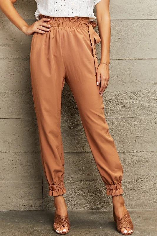 The Best Prices Tie Waist Cropped Pants