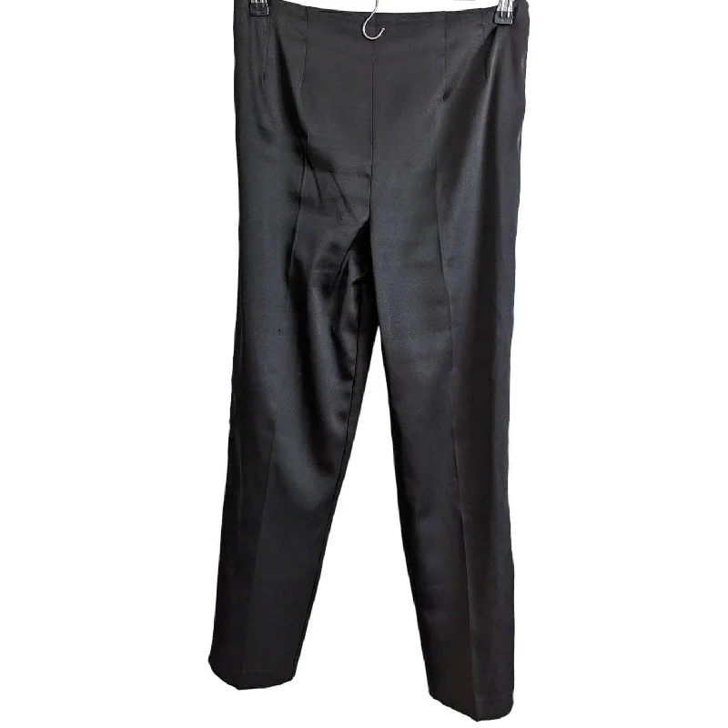 Huge Savings Vintage Y2K Positive Attitude Womens Sz 6 Black Satin Straight Leg Pants Huge Savings Vintage Y2K Positive Attitude Womens Sz 6 Black Satin Straight Leg Pants