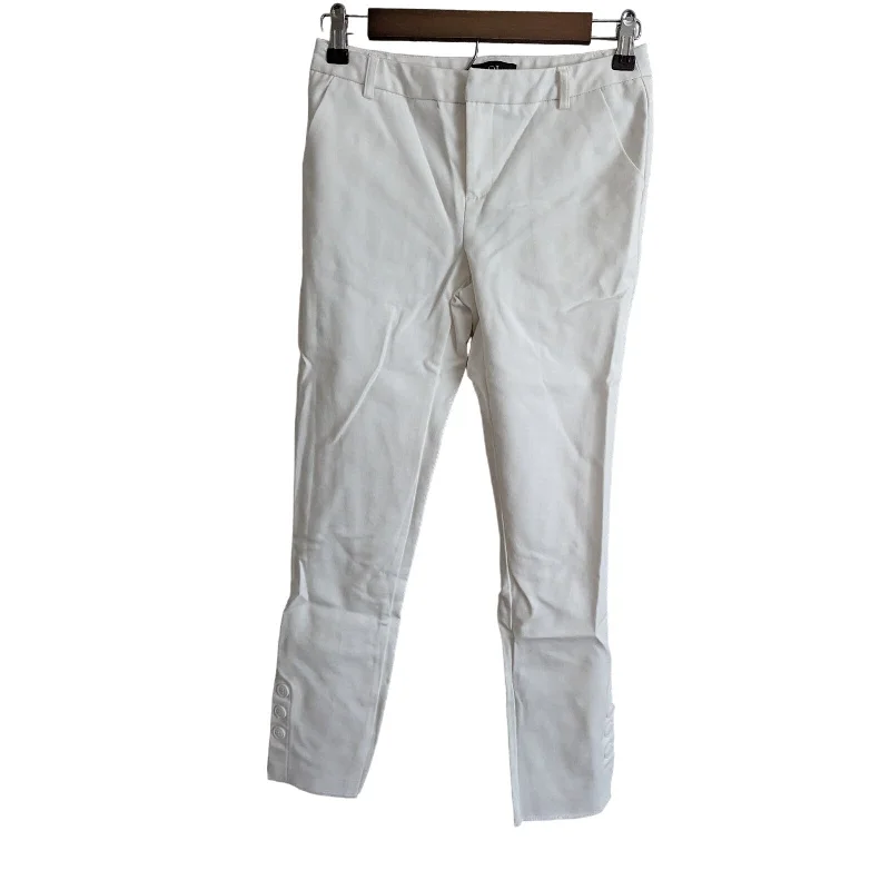Closeout Voir Executives Womens Sz XS Ankle Length Skinny Career Pants White