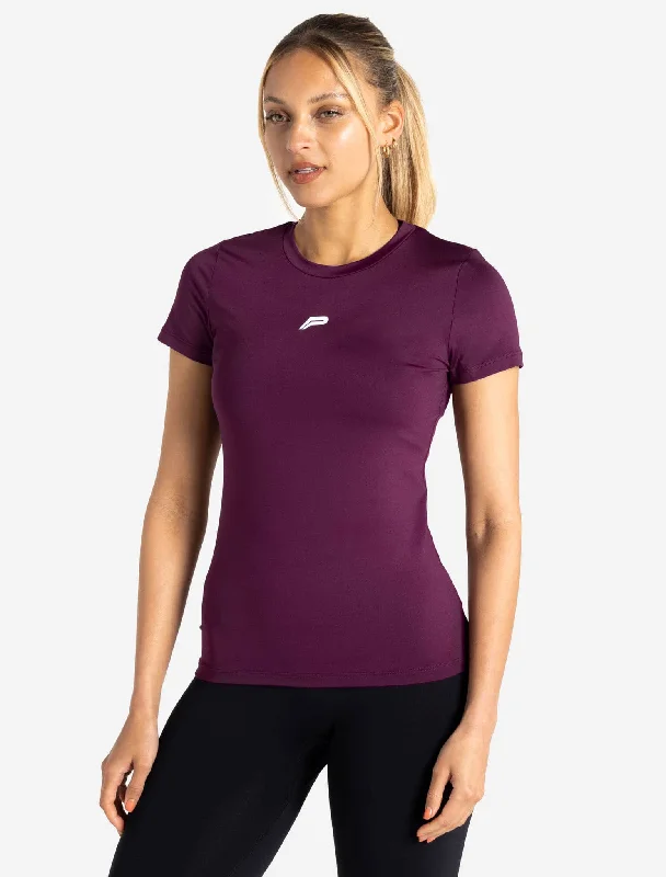 Early Bird Discount BreathEasy Full-Length T-Shirt - Purple