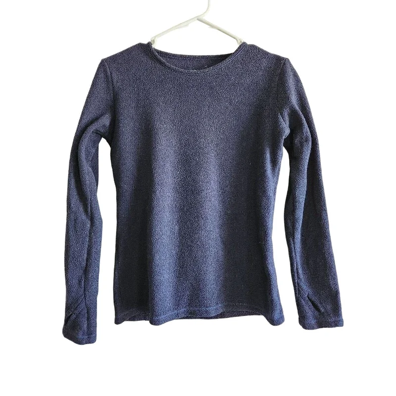 Incredible Offers Chill Chasers by Cuddl Duds Womens Sz S Fleece With Stretch Shirt Navy