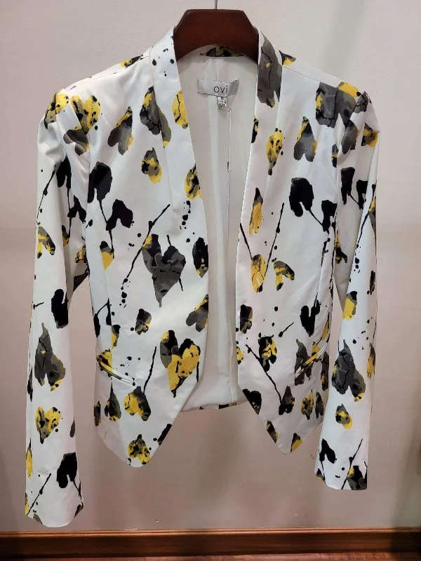 Special Promotion The OVI Leaves Print Blazer